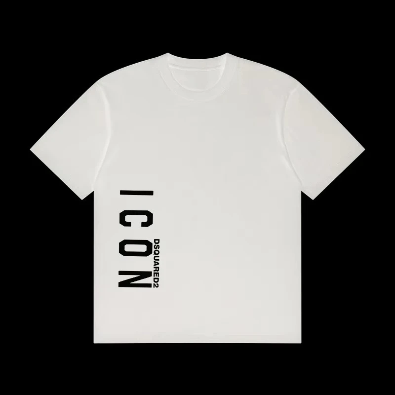 

Summerico N 2025 Pure Cotton Love round Neck T-shirt Short Sleeves Versatile Loose Tops for Men And Women Fashion Brand
