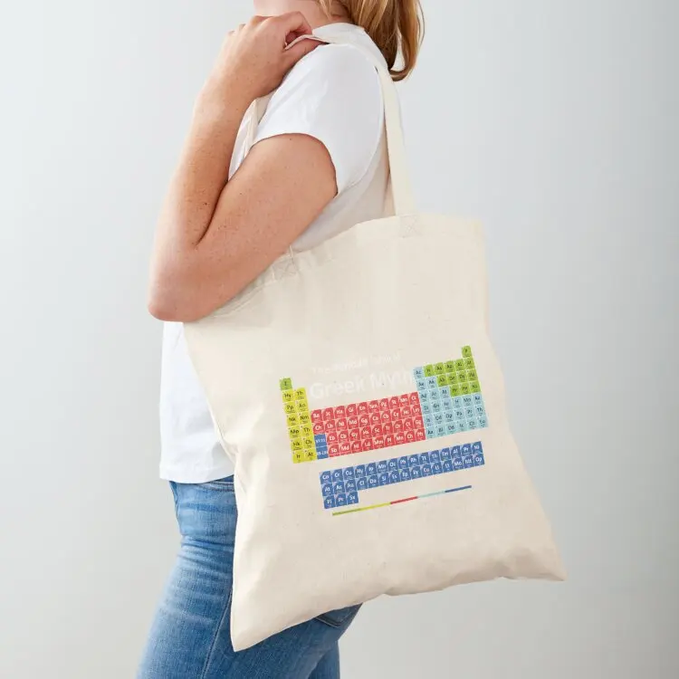 

Periodic Table of Greek Mythology Tote Bag Cloth bags eco bag folding sacs de shopping Women bags
