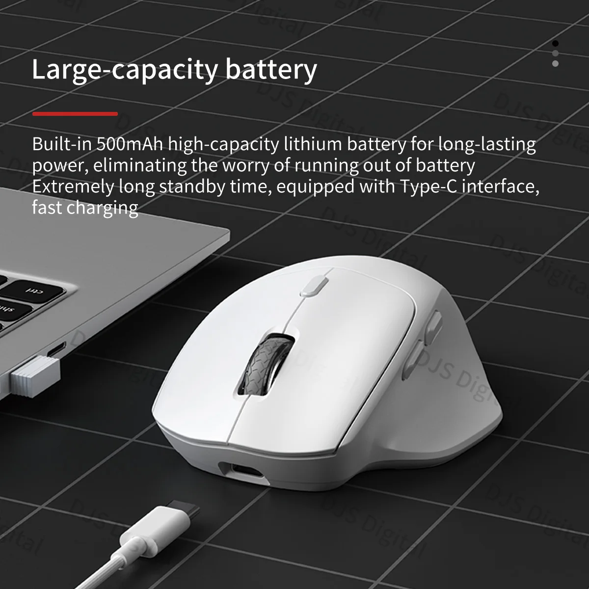 Lenovo Rechargeable Wireless Portable Ergonomic Mouse Dual-Mode Bluetooth/2.4G Long Battery Life Comfort Grip for Office Gaming — product photo 1 of 1