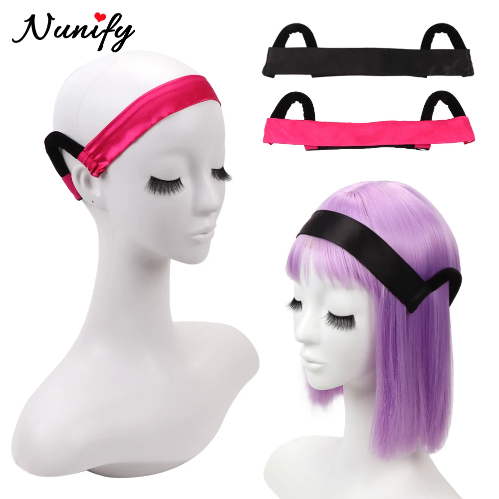 Satin Wig Band For Lace Front Ear Cut Free Lace Melting Elastic Band Headband For Women C Shaped Ear Curve Lace Melting Band