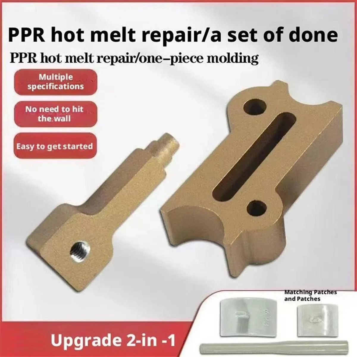 

AA25 Pipe Repair Kit Plumbing Leak Stopper Set Weatherproof Heavy-Duty Fix Tool for Automotive Sprinkler Plumbing Garden