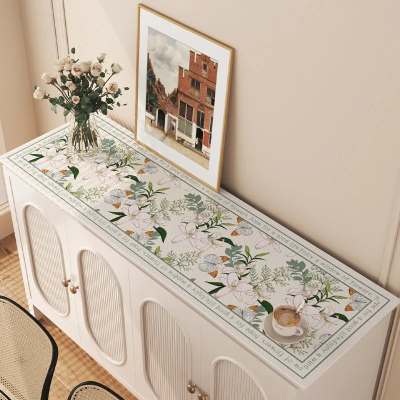 VIKAMA Diatomite Table Mat Anti-slip Absorbent Long Desk Pad Washable for TV Cabinet Shoe Cabinet Coffee Table