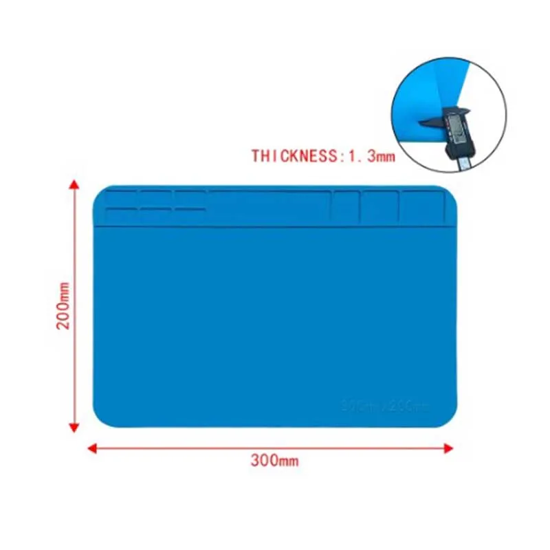 Soldering Mat ESD Antistatic Heat Resistant Insulation Work Mat Soldering Station Kit Silicone Repair Pad Maintenance Platform