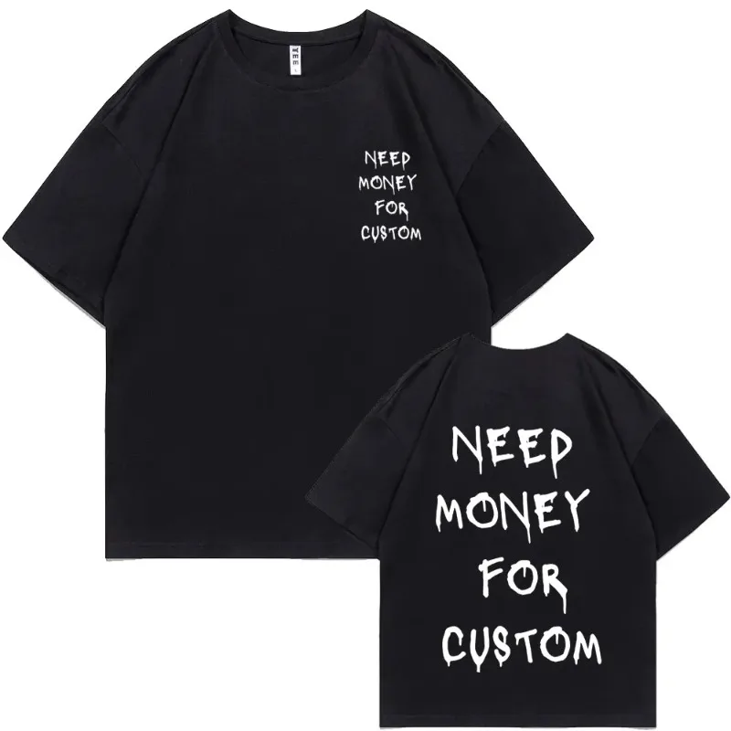 

Funny Double Sided Print Tshirt Male Pure Cotton 100% T Shirts Comfortable Round Neck Short Sleeve Men Casual Oversized T-shirts