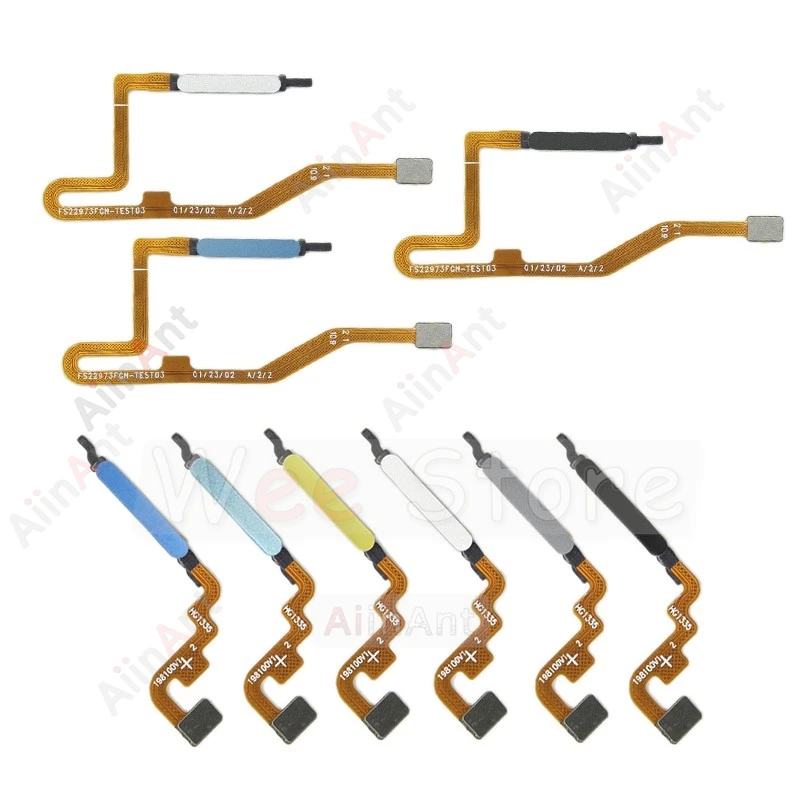 Side Power Button Touch ID Fingerprint Sensor Finger Scanner Flex Cable For Xiaomi Redmi Note 11 11s 12s 11E 11T Pro 4G 5G