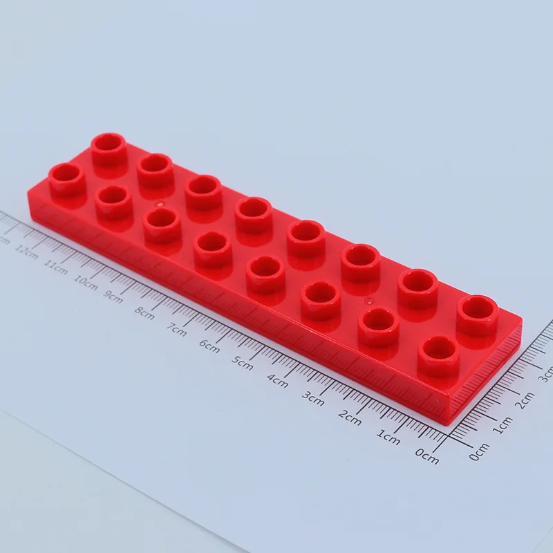4pcs DIY Large Bricks Building Block Thin 2X8 Compatible Big Size Children Kid Assembly Educational Creative Toys For Kids Gifts