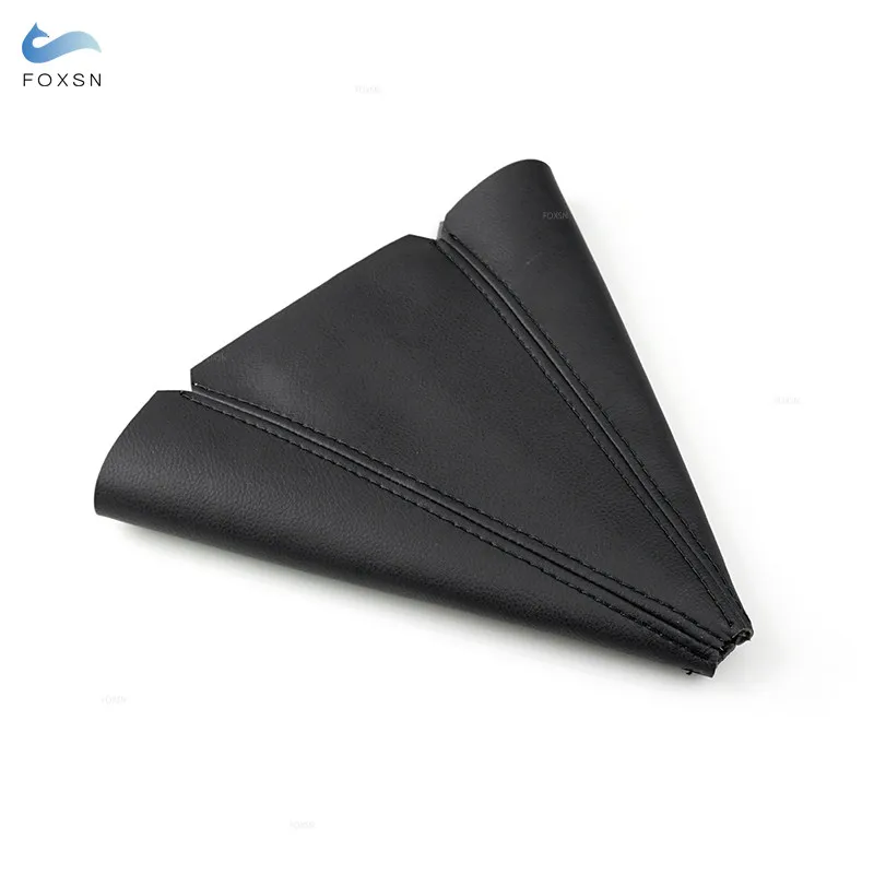 Black Universal Car Accessories Soft Leather Covers For Gear Shift Gaiter Shifter Lever Boot Dust Cover Shift Knob Trim