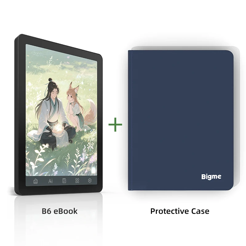 Bigme B6 電子書籍リーダー、6インチカラー電子インク電子書籍、36段階