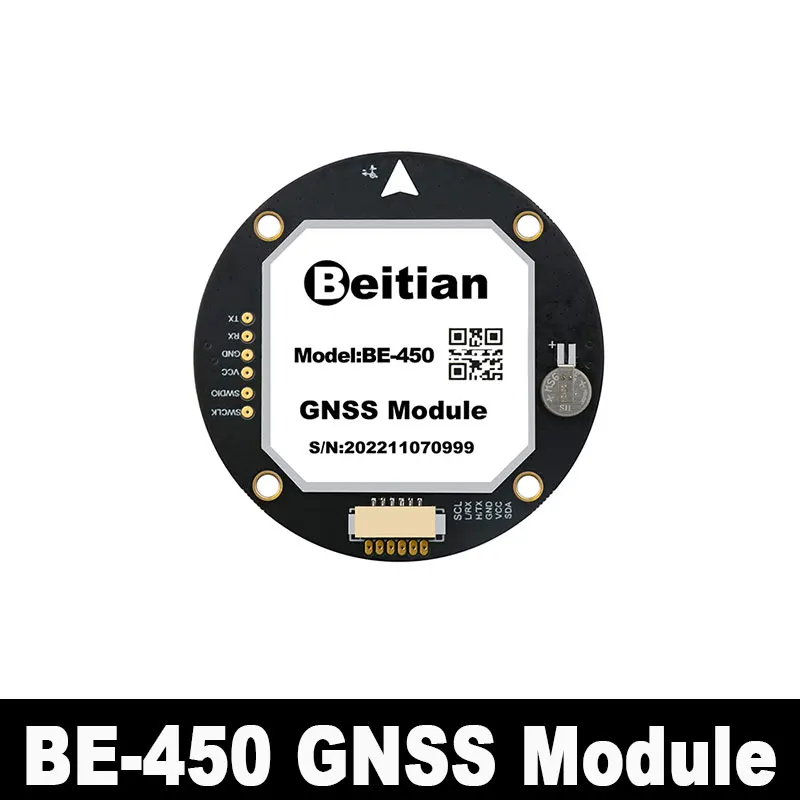 

Beitian BE-450 GPS Integrated Module With Antenna M10050 Chip GNSS Ultra-Low Power Receiver For Drone FPV RC Vehicle DIY Project