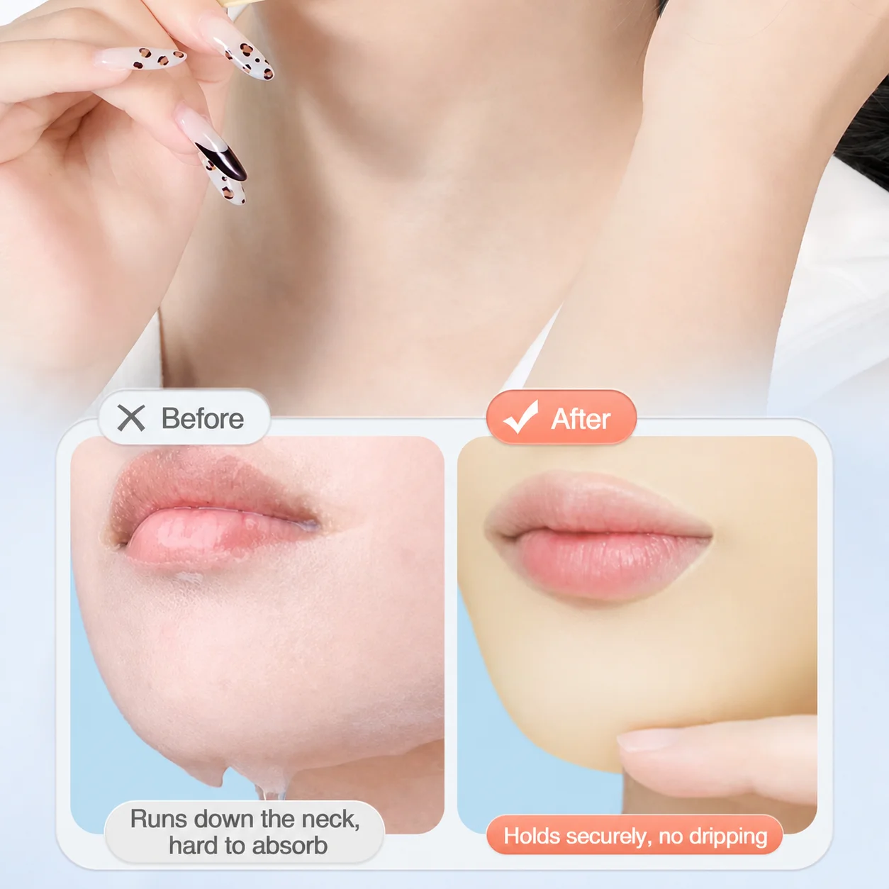 Beauty Face Mask Accessory Gentle 3d Facial Mask Cover Ear Hook Face Mask Ergonomic For Cream Masks At-Home Use Facial Care view 3