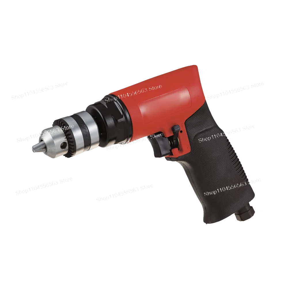 3/8" Pneumatic Reversible Drill, Air Compressor Powered Tool for Industrial Applications