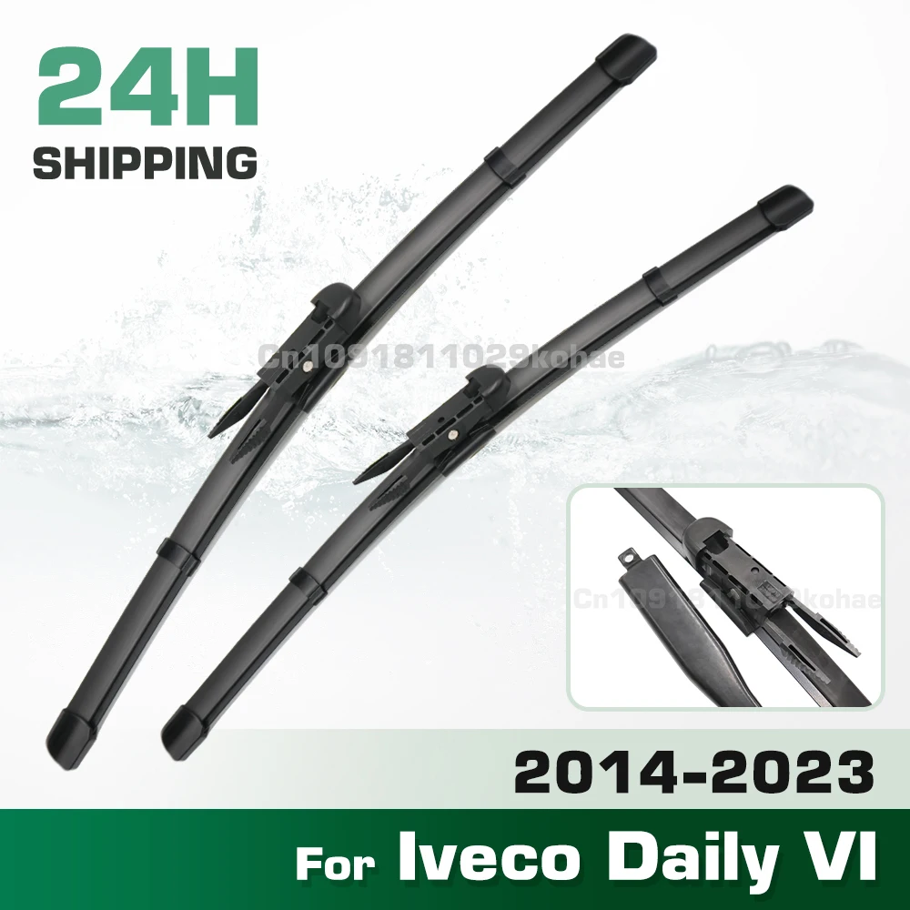 

GREATROAD Wiper LHD&RHD Front Wiper Blades Set For Iveco Daily VI 2014 - 2023 Windshield Windscreen Window Brush 26"+26"