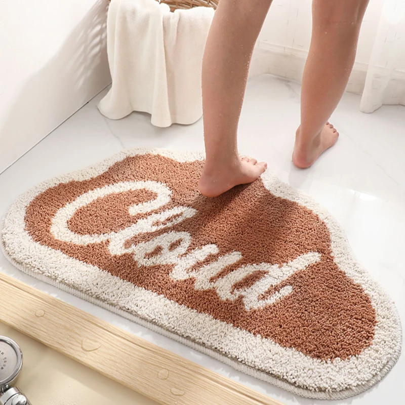 

Bathroom Door Mats Water-Absorbing, Non-Slip Door Step Mats Bathroom Cute Clouds Washroom Door Mats Bathroom Accessories Set