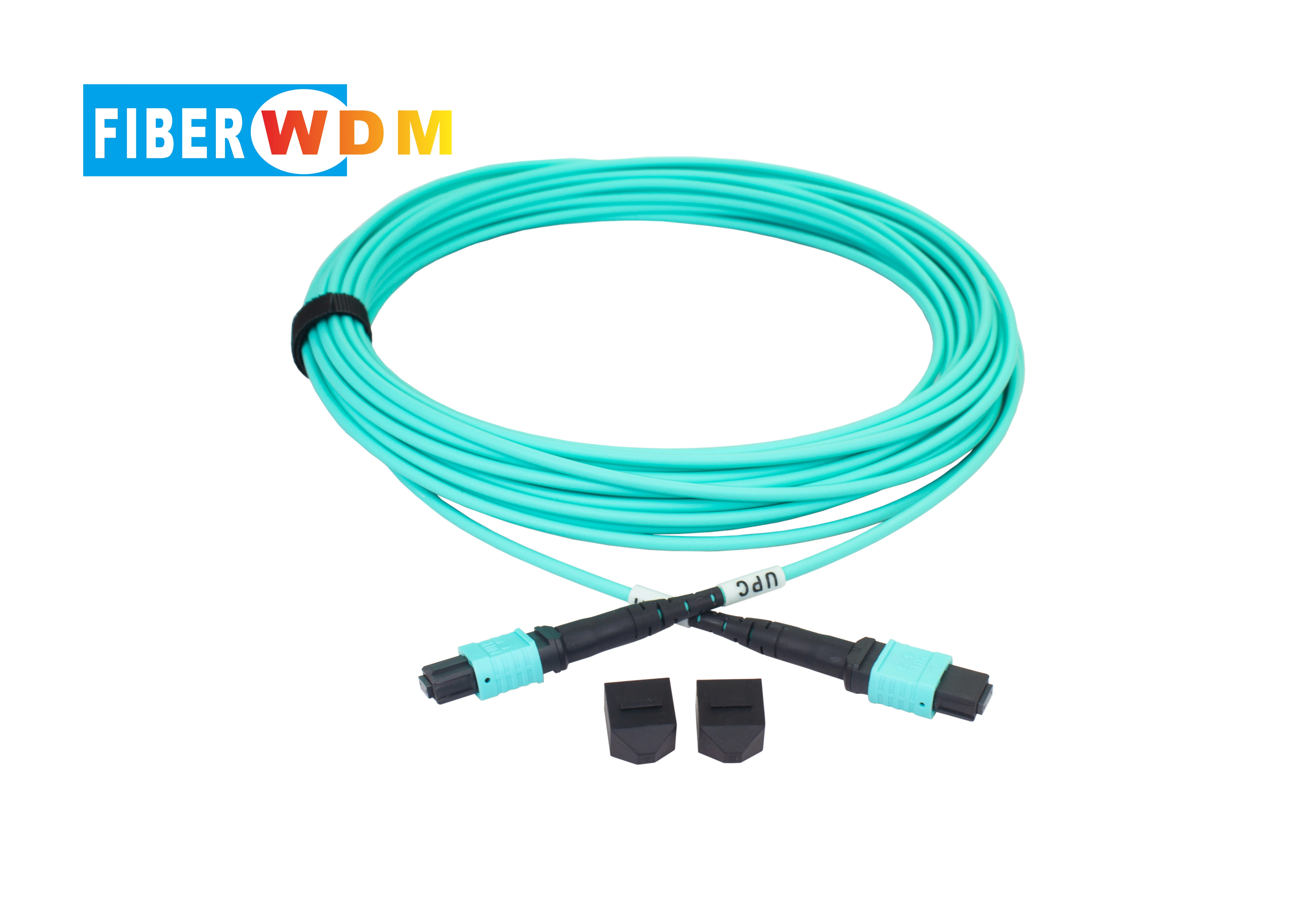 FIBERWDM mpo Patchcord 12 Core OM3/150 1-100M Patch Cord Optic Cable Multi-Mode OM3 MPO for 40G 100G Module  mpo Pigtail