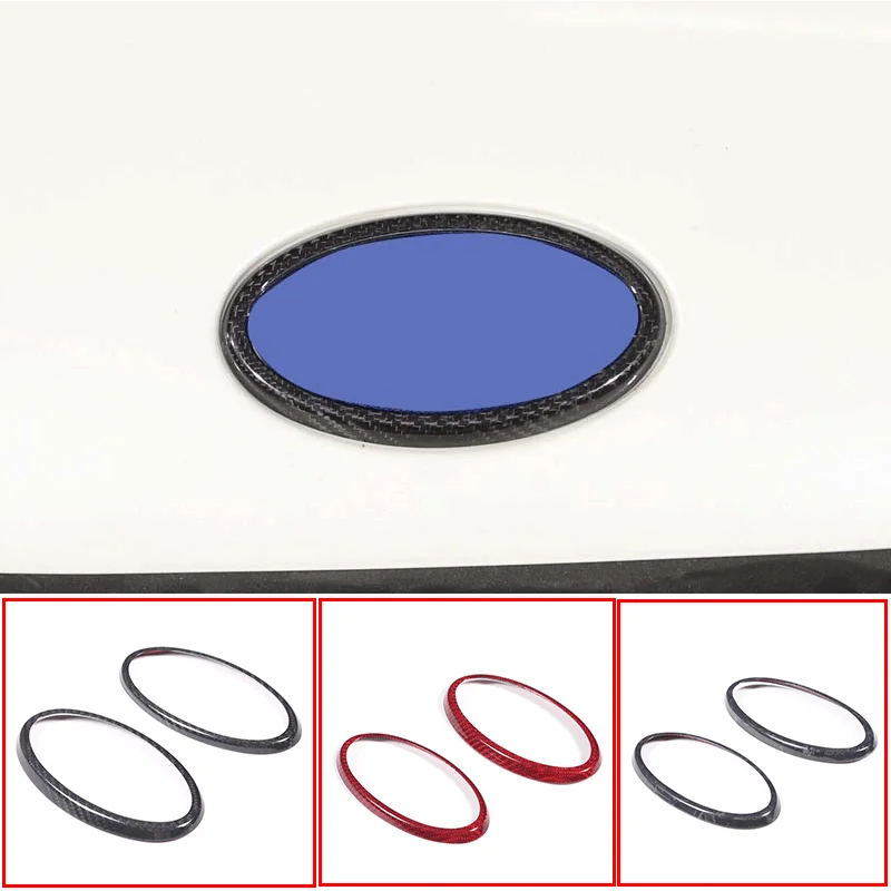 

For 2022 Subaru BRZ real carbon fiber car styling car front and rear car logo decoration ring stickers car exterior accessories