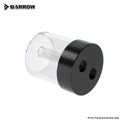 BARROW DDC/TKDDCG50 Series Water Cooling Pump Modified Transparent Top Cover Extended Water Tank Assembly Reservoir,TKDDCG50