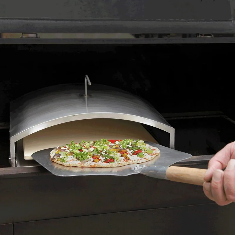 

(TTO) Mountain Wood-Fired Steel Oven Attachment Accessory for Daniel Boone/Jim Bowie Model Grills with Square Pizza Stone, EA