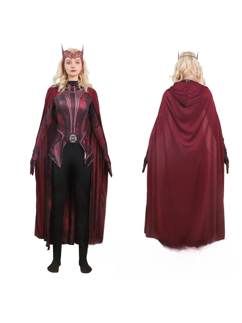 

Костюм Красной Ведьмы для косплея, наряд на Хэллоуин, традиционная китайская одежда для женщин, сценический костюм для выступлений