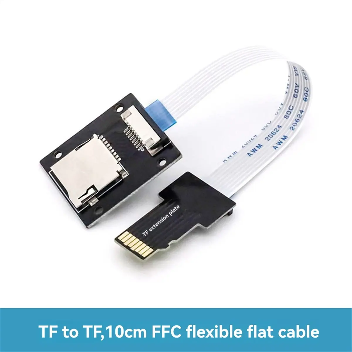 L77A 10cm TF Memory Card Extension Cable for Micro-SD External Adapter for 5/4/3/Zero