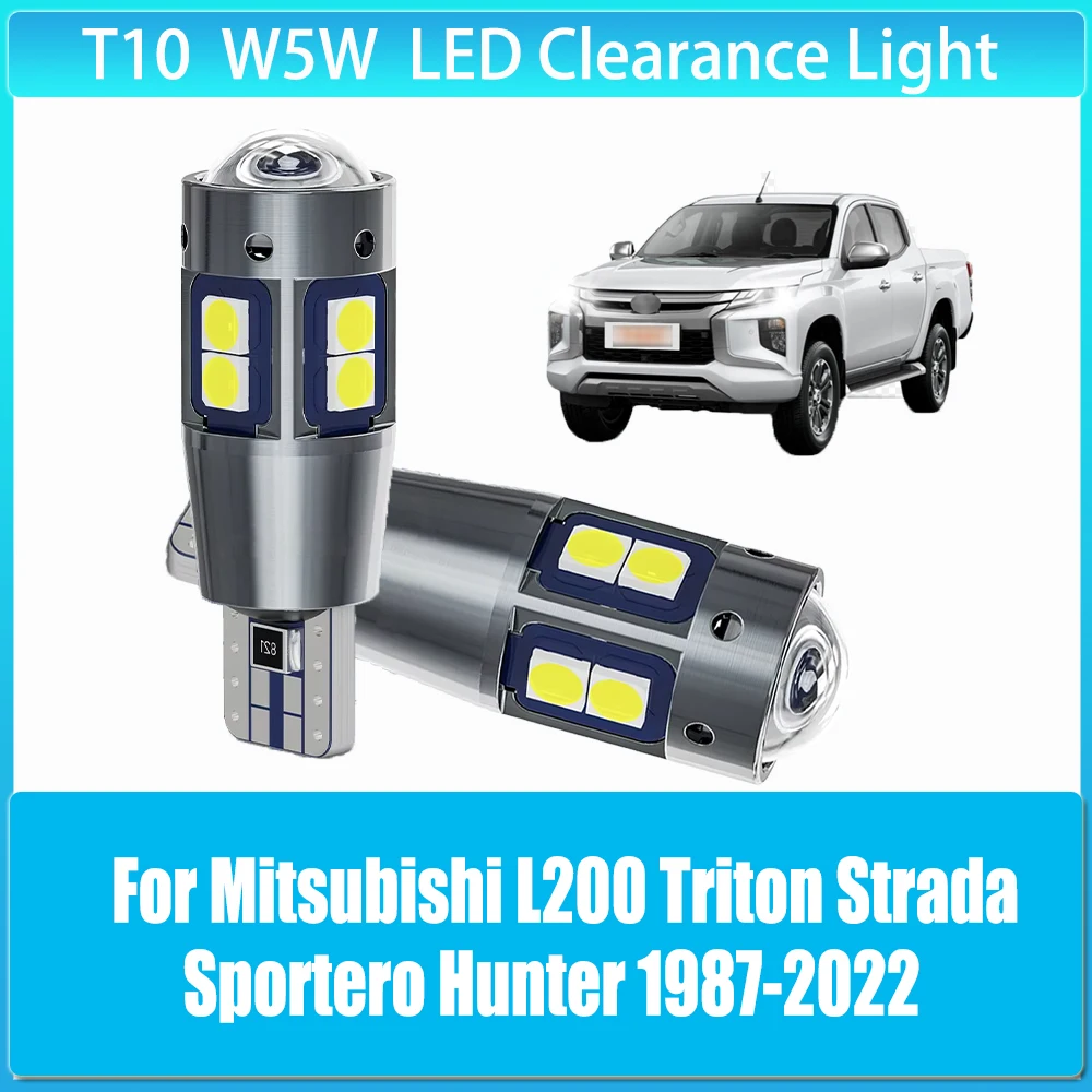 

2pcs LED Clearance Light Parking Bulb Lamp W5W T10 194 5W5 Canbus for Mitsubishi L200 Triton Strada Sportero Hunter 1987-2022