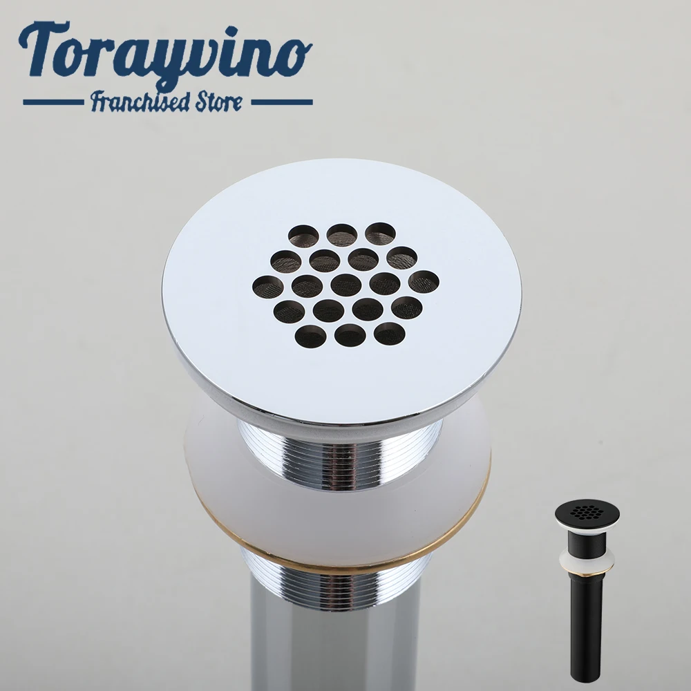 torayvino-シンク防臭排水栓固定具消臭水オーバーフローフィルターなし浴室付属品用フロアストレーナー
