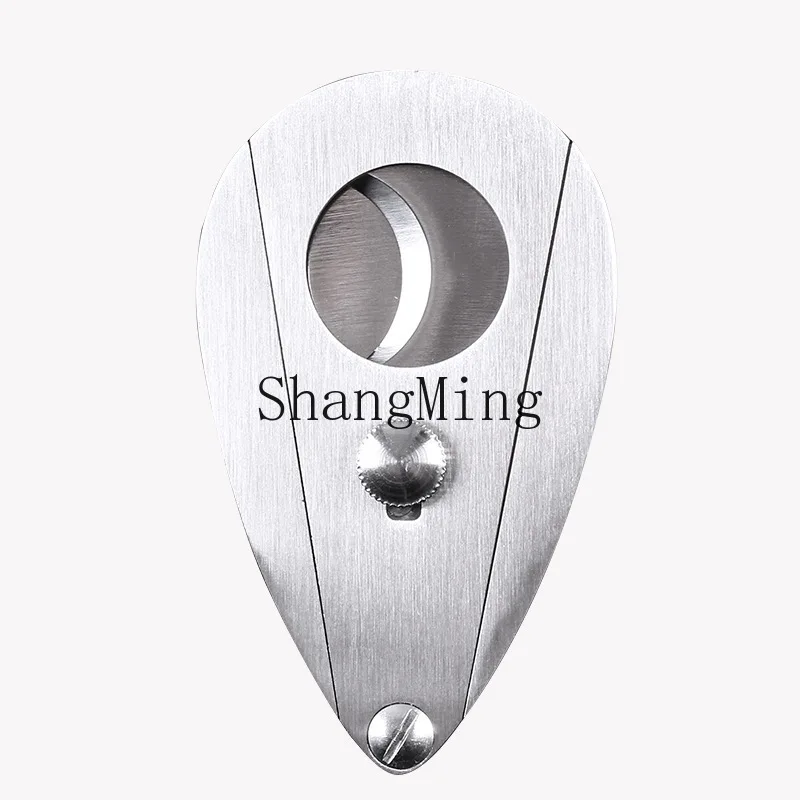 

Ножницы для сигар PYH из нержавеющей стали с двойным лезвием, портативные, с автоматической пружинной кнопкой, для кубинских сигар