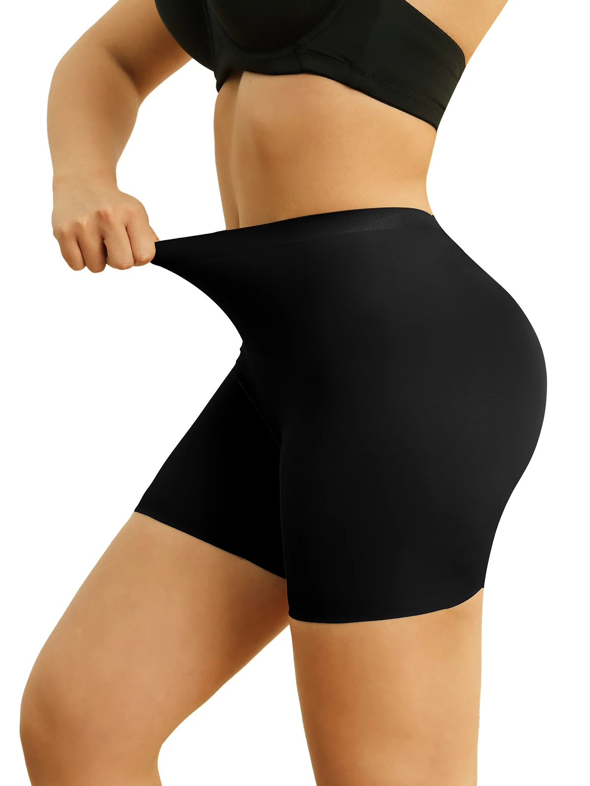 ملابس داخلية قصيرة للنساء بدون خياطة وناعمة عالية الخصر، سراويل قصيرة للتحكم في البطن، ملابس داخلية لتنحيف الجسم