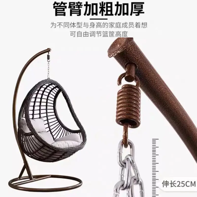 

Courtyard Outdoor Hanging Basket Indoor Household Swing Double Cradle Leisure Hanging Chair Balcony Hammock Lazy Rattan Chair