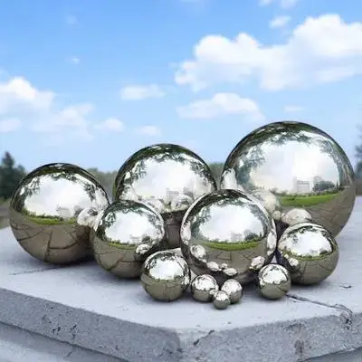 

Mirror Polishing 9MM-120MM Stainless Steel Hollow Ball 1.0MM Thick Metal Sphere for Garden Decoration Home Decorative Ornament