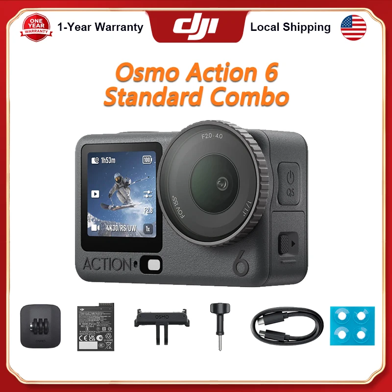 DJI Osmo Sport Camera All-In-One Flagship Action Camera 8K Waterproof Action Camera with 1/1.1
