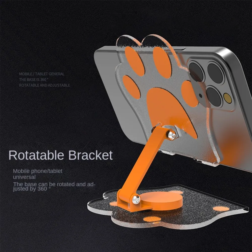 Cat Claw Mobile Phone Holder Adjustable Portable Mobile Phone Bracket Foldable Desk Support Cellphone Stand Cellphone