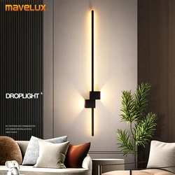 New modern minimalist LED wall lamp Black white Gold wall light home decorative bedside corridor sofa backgroung wall fixture