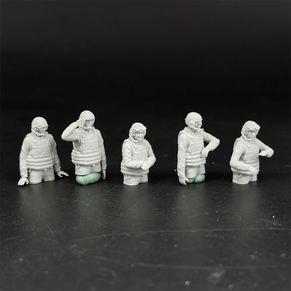 1/35 مقياس أبرامز العسكرية الحديثة طاقم دبابة الولايات المتحدة أرقام الراتنج أطقم منمذجة الحرب المصغرة #6