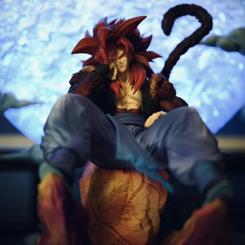 

25-сантиметровая аниме-фигурка Dragon Ball Z SSJ4 Гогета Супер Сайян 4, коллекционная модель, статуэтка из ПВХ, игрушка, подарок на день рождения