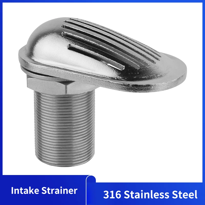 

Boat Intake Strainer Water Filter 316 Stainless Steel Filtering Tool Yacht Accessories Practical Handy Installation Thru-Hull