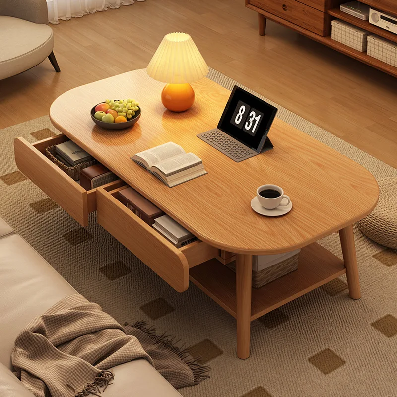 

Coffee table living room household small apartment rental house sofa tea table 2026 new simple drawer creative small table