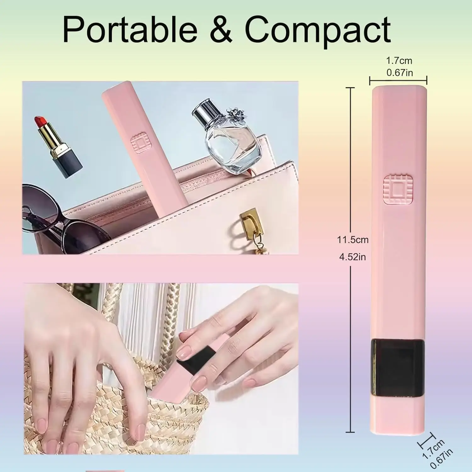 LINMANDA lumière UV portative pour ongles en Gel Mini sèche-ongles LED Portable avec écran LCD avec 3 minuteries lampe à ongles 3W pour un durcissement rapide