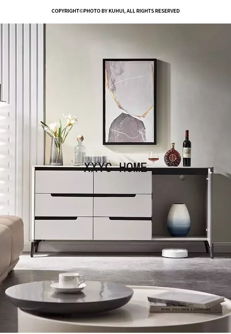 Mueble aparador de piedra italiana, moderno y minimalista, para el hogar, mueble para té, mueble para TV