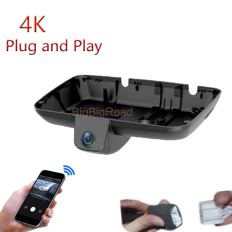 

4K Plug And Play For Haval Great Wall Oula Haomao Ora Cat 2021-2024 Car Wifi DVR Video Recorder DashCam FHD 2160P Parking Camera