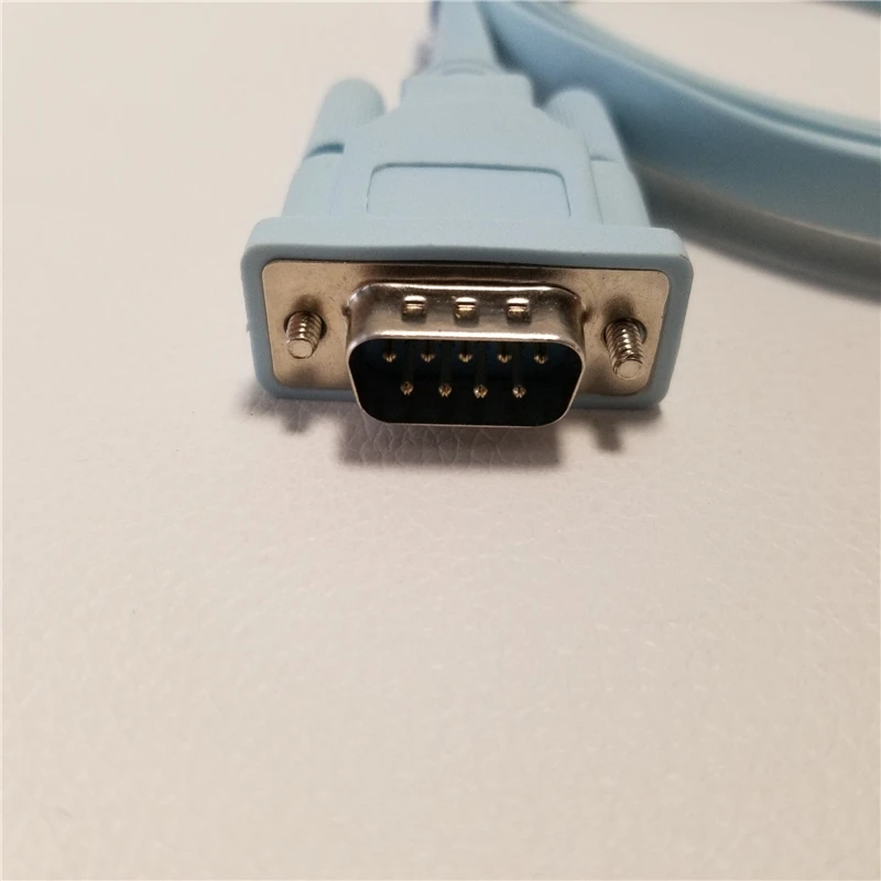 Câble série de données réseau RJ45 à DB9 PIN, trou DB9, console, configuration du routeur