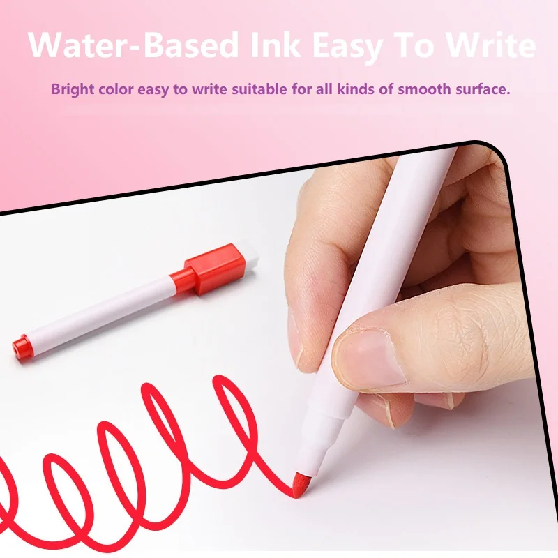 8 Stück löschbare Whiteboard-Marker, Tafelmarker, Schulbedarf, CSB03