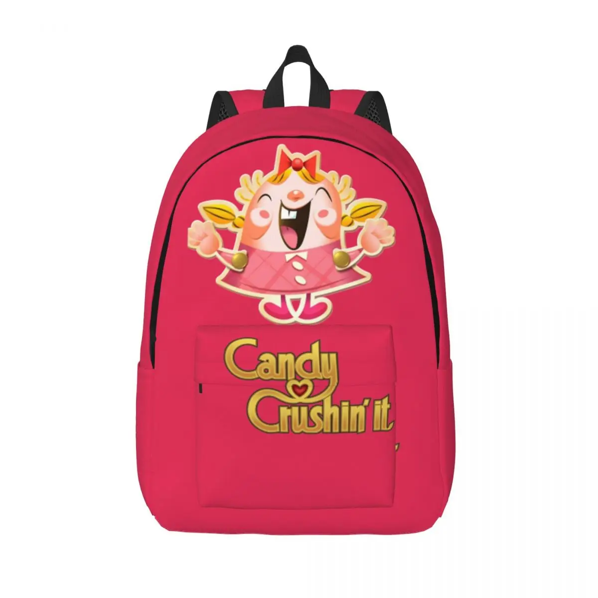 Candy Crush Tiffi Backpack Middle High College School Student Bookbag Men Women Daypack Gift