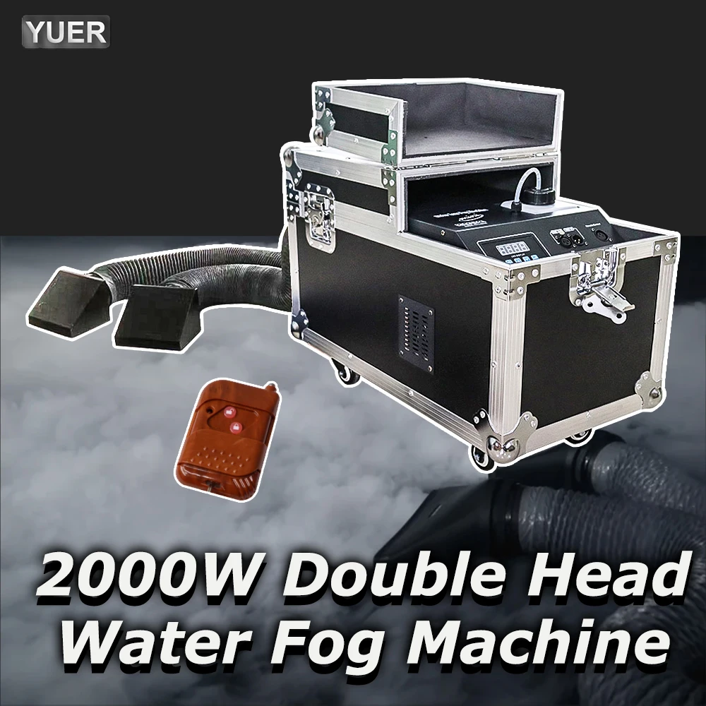 NOUVEAU Modèle 2000W Machine à brouillard bas de scène MINI Machine à fumée à eau Télécommandée pour Mariage DJ Disco Spectacle de danse Fête en intérieur et en extérieur