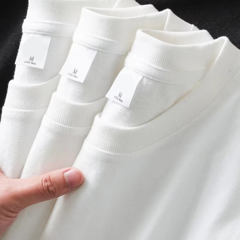 Heavy Cotton Short Oversized Unisex T-shirt Streetwear Trendy Cotton New Model personality Clothes Y2k Short Sleeves Classic tee