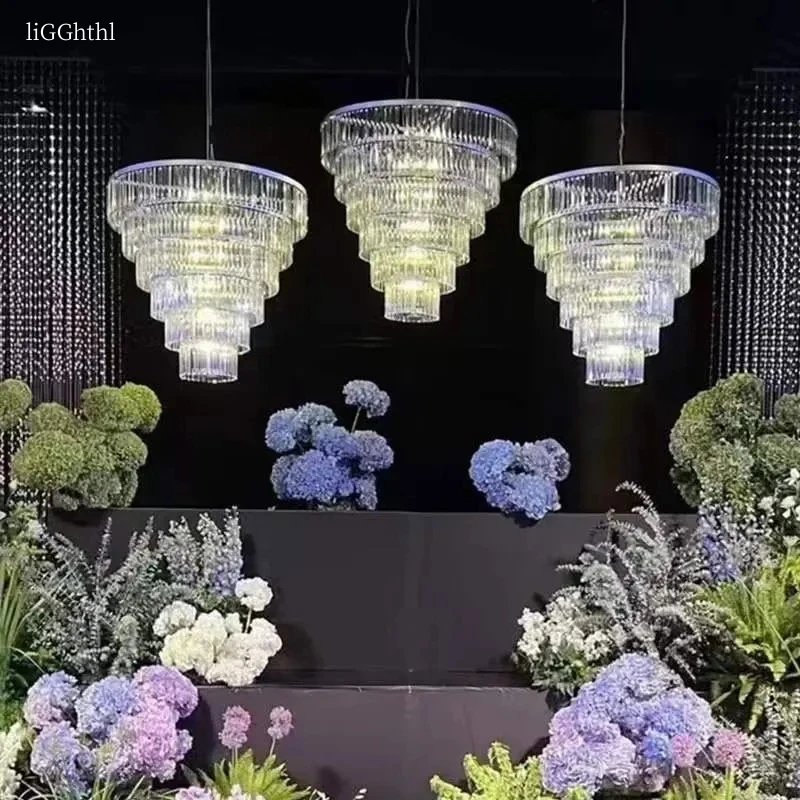 Modern Acrylic Chandelier Designer Design Romantic Wedding Party Celebration Decorative Ceiling Chandelier