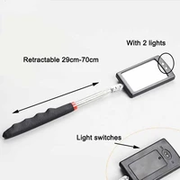 Car 360° Inspection Mirror LED Light Telescoping Mirrors Extend Mechanic Tools Inspection Mirror Telescopic Handle Repairing Too 2