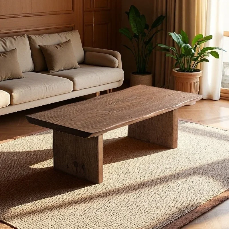 Solid wood coffee table living room modern simple rectangular coffee table