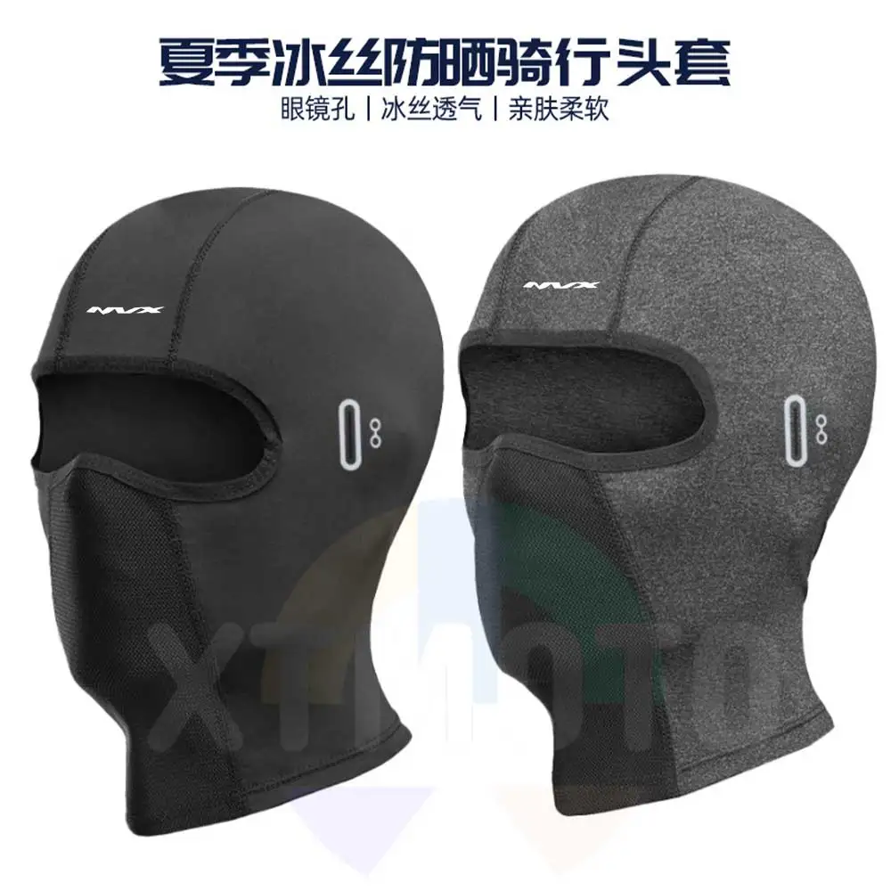 For yamaha NVX Cycling Balaclava Unisex Breathable Ice Silk Motorcycle Riding Sports Face Mask Neck Protect Summer Sunscreen