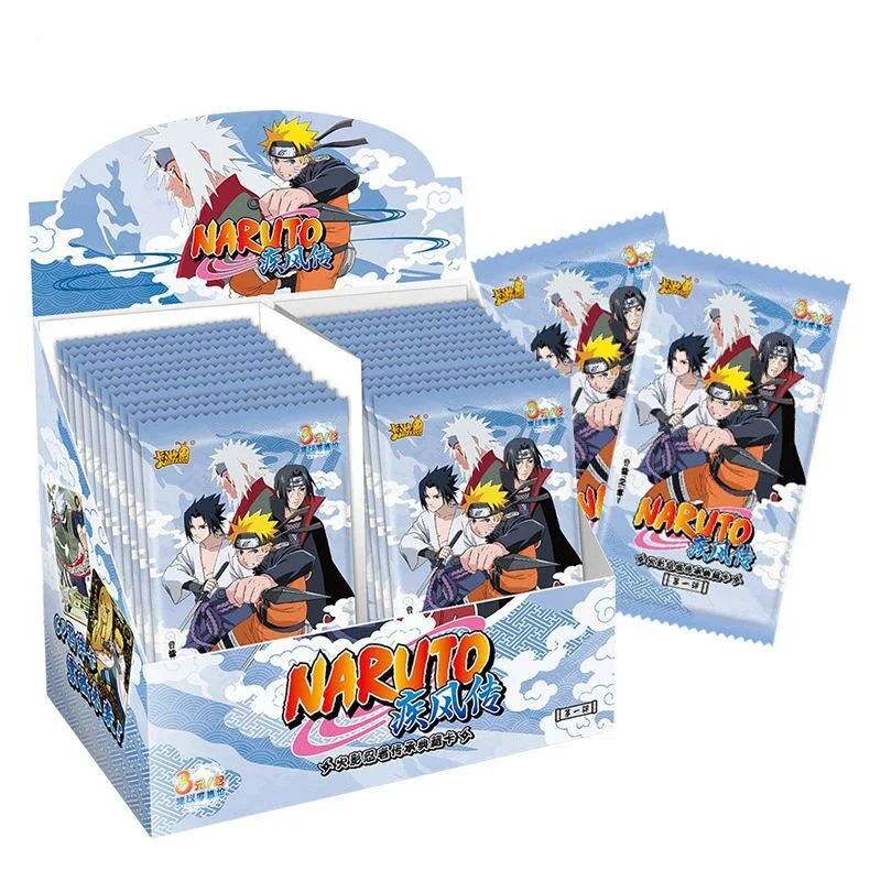 KAYOU-Cartas coleccionables de Naruto para niños, vórtice, Anime, fiesta, juguetes de juego, colección de álbumes, regalo para niños, cajas de