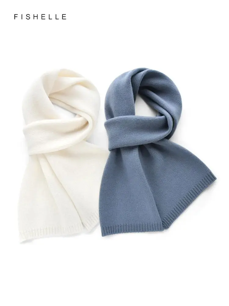 nouvelle-Echarpe-en-cachemire-gris-bleu-pour-homme-Epaisse-et-chaude-en-laine-tricotee-accessoire-de-mode-pour-l'hiver